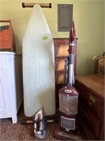 Iron and ironing board 
Shark vacuum cleaner