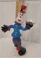 Signed 2009 glass art society clown goblet grab