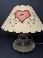 Tole Lampshade Lamp