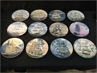 12 Collectible Plates Depicting Great American