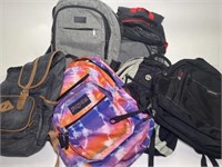 6 Backpacks: Timberland, Skullcandy, Swiss