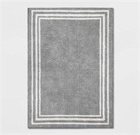 5'x7' Tetra Border Rug Gray - Threshold™