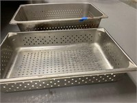 2 full pan ?? steam inserts stainless steel