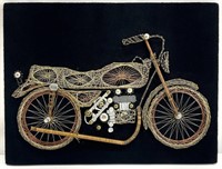 Handmade Motorcycle Wire Art