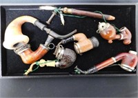 COLLECTION OF UNIQUE TOBACCO PIPES