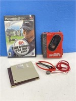 Sony Sports Walkman And Ps2 Tiger Woods Game