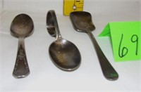 3 child's spoons