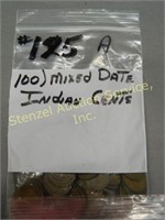 (10) Bags (100) Mixed Date Indian Head Cents