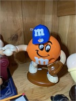 orange M&M baseball player