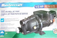 New Mastercraft 1/2-HP Cast-iron shallow well elec