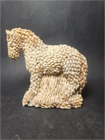 Handmade Sea Shell Horse Sculpture Figurine