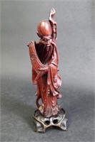 Antique Chinese Immortal Fukurokuju Carving
