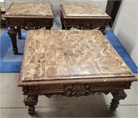 11 - COFFEE TABLE & 2 SIDE TABLES