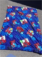 Spiderman 2 Sided Quilt / Bed Cover 64" X 84"