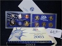 2003-S US MINT COIN SET PROOFS