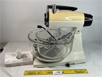Vintage Sunbeam Mixmaster Mixer with Attachments