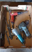AIR GUAGES- AND AIR TOOL LOT -
CONTENTS OF BOX