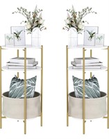 One 3-Tier Side Table Accent Table with