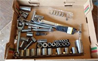 CRAFTSMAN RACHET AND ASSORTED SOCKETS -
MANY