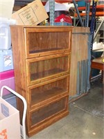 Wood/Glass 4 Section Display Cabinet