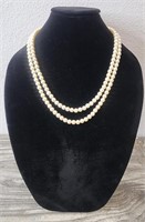Vintage Pearl Necklace, Missing One Pearl Out