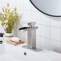GGStudy Waterfall Bathroom Faucet Single Handle
