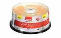 MAXELL CD-R 80 Music-Gold (50 PC Spindle) Blank