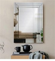 Katya Rectangular Mirror With Beveled Edge Frame