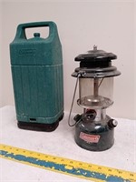 Dual mantle Coleman lantern with case