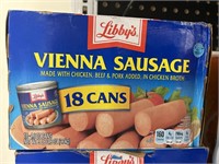 Libbys Vienna sausage 18 cans