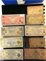 (9) Emergency Issue WWII Philippine Currency Notes
