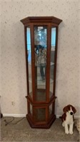 3 sided lighted  display cabinet