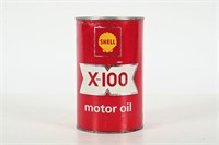SHELL X-100 MOTOR OIL IMP QT CAN