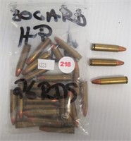 (26) Rounds of 30 carbine hollow point.