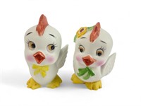 VTG Ceramic Baby Chickens Salt and Pepper Shakers