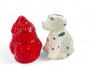 VTG Dog and Fire Hydrant Salt and Pepper Shakers