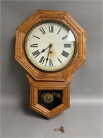 Sessions Clock Co. Regulator Wall Clock w/ Key