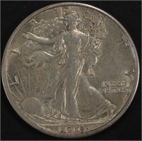 1918-S WALKING LIBERTY HALF DOLLAR XF/AU