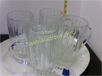 6 pcs w/ platter, beer glasses, etc