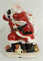 Fitz & Floyd Santa Claus w/ Toy Sack Vase