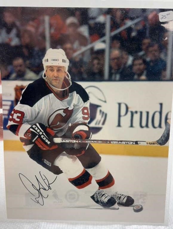 8x10in NJ Devils autographed Hockey photo