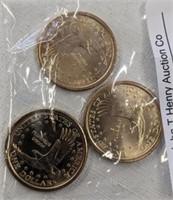 3 PC SACAJAWEA COINS