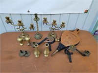 Brass Candlesticks, Candelabra & Other Brass