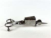 Rare Pair of Silver Plated Candle Snuffers