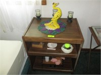 Rollaround cabinet and items on it