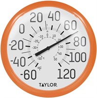 Taylor 13.25 inch Wall Indoor Outdoor Thermometer