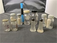 (5) Sets of Vintage Glass S&P Shakers