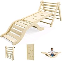 New bbgroundgrm Beech Triangle Set Climber 5 in 1,