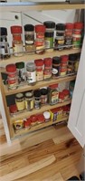Spices on pull out Spice rack