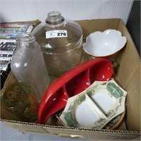 Box Lot of Assorted Glassware